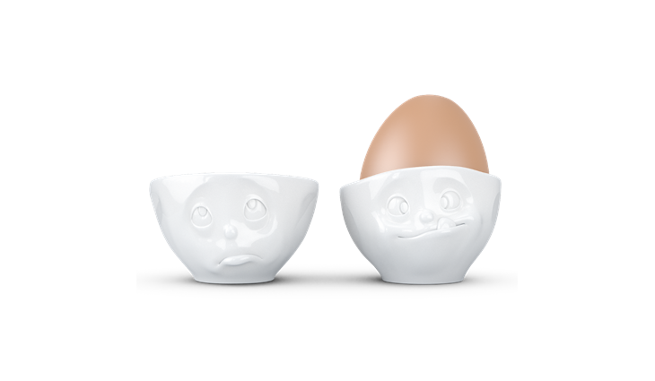 Fifty Eight Eierbecher Set - ochbitte/lecker weiß