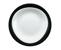Seltmann Weiden Trio Schwarz Frühstücksteller rund 23 cm