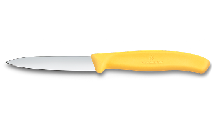 VICTORINOX Swiss Classic, Gemüsemesser, 8cm, gerade, gelb